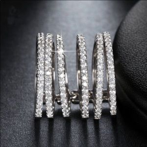 New Arrival 6 Pieces Band Connected  Luxury Ring